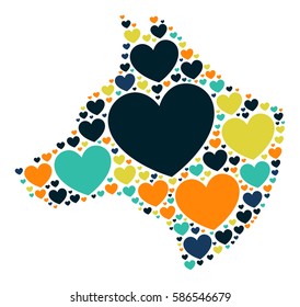 Wolf shape vector design illustration

