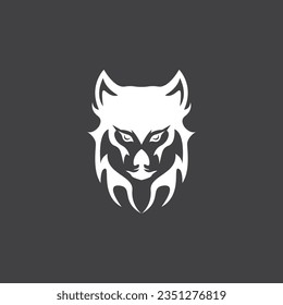 Wolf Silhouette Icon And Symbol Vector Template Illustration