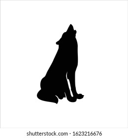 Wolf Silhouette Logo Vector Download Stock Vector (Royalty Free ...