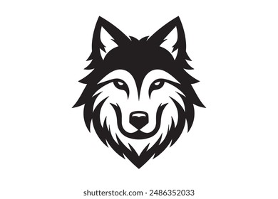 Wolf silhouette set vector design big pack of illustration and icon