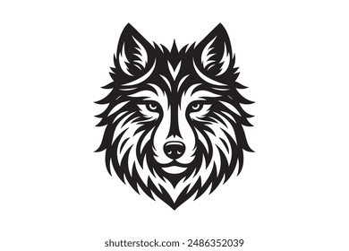 Wolf silhouette set vector design big pack of illustration and icon