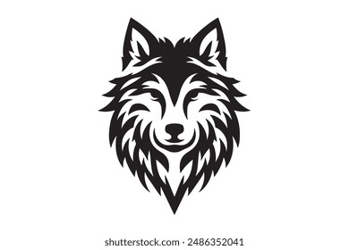 Wolf silhouette set vector design big pack of illustration and icon