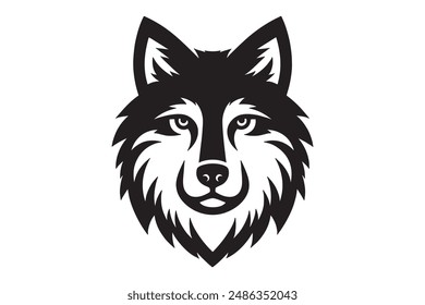 Wolf silhouette set vector design big pack of illustration and icon