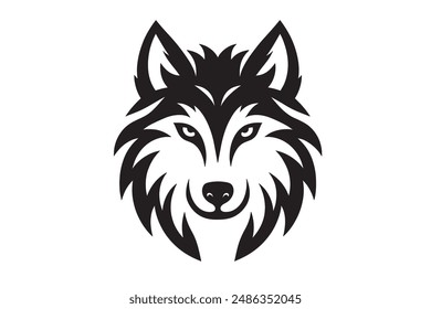 Wolf silhouette set vector design big pack of illustration and icon