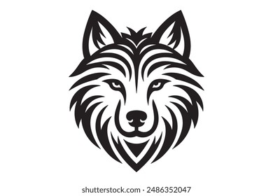 Wolf silhouette set vector design big pack of illustration and icon