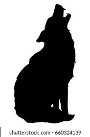 Wolf Silhouette Vector