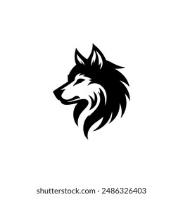 Wolf silhouette vector design eps