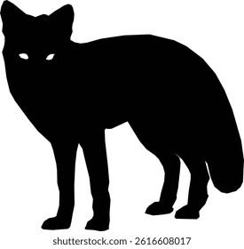 Wolf Silhouette Vector - Minimalist Wildlife Graphic Design