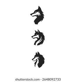 wolf silhouette vector suitable for logo design, t-shirts 