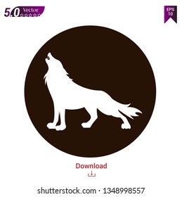 wolf silhouette vector,wolf silhouette isolated