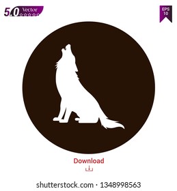wolf silhouette vector,wolf silhouette isolated