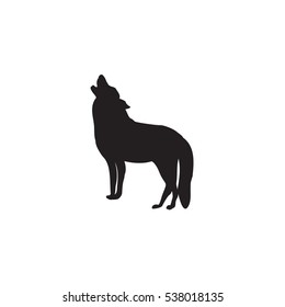 wolf sketch isolated on white background element for design vector