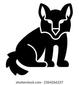 Wolf solid icon, worldwildlife concept, wolf vector sign on white background, wolf glyph style for mobile concept and web design. Vector graphics