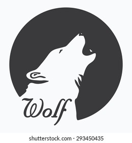 WOLF SYMBOL illustration vector