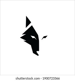 Wolf Symbol Logo. Tattoo Design. Vector Illustration.