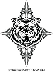 wolf tattoo dezign