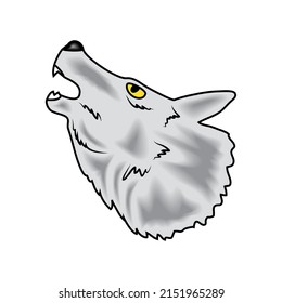 wolf tattoo old school icon