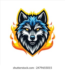 wolf team esport logo design