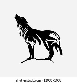 wolf tribal logo