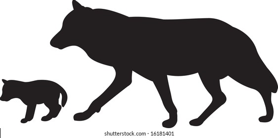 wolf, vector