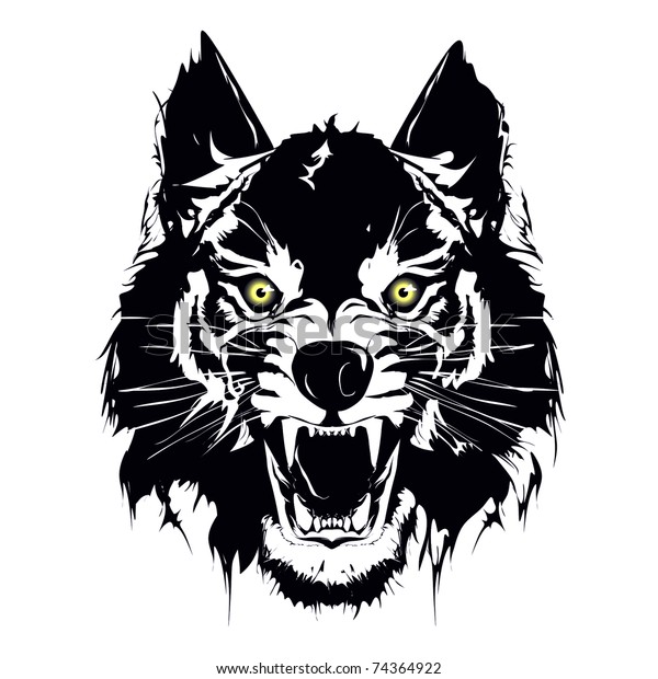 Wolf Vector Stock Vector (Royalty Free) 74364922
