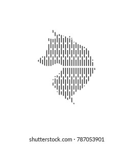 Wolf Vector, abstract line art