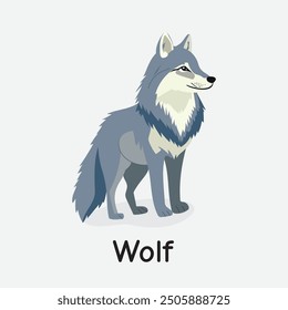 Wolf Vector Illustration: Majestic Wild Canine Design