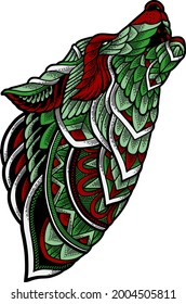 wolf vector illustration for t shirt, mug, apparel or your bussines you want