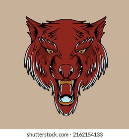 wolf vector illustration used for advertising needs and others