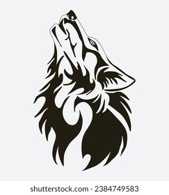 Wolf Vector Image T-Shirt Design