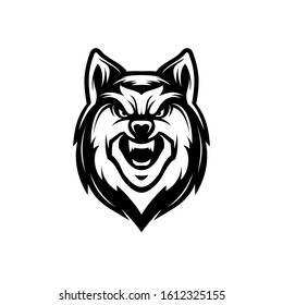 wolf vector logo design template