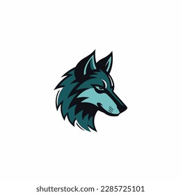 wolf vector logo, eps. 10 editables