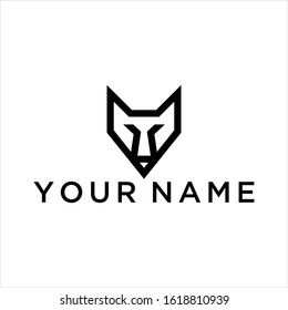 Wolf vector logo graphic modern abstract