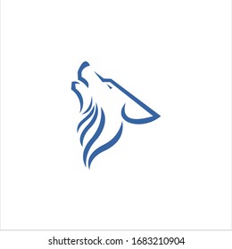 Wolf vector logo graphic modern abstract