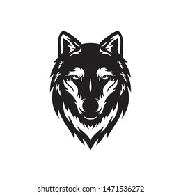 wolf vector logo,  wolf head silhouette