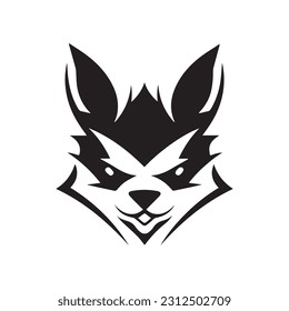 Wolf Vector logo, Wolf Illustration, Wolf black logo, Animal Logo, Vector Logo