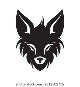 Wolf Vector logo, Wolf Illustration, Wolf black logo, Animal Logo, Vector Logo
