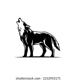 Wolf vector logo template illustration.This logo suitable for business