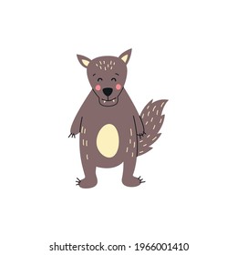 Wolf. Vector logo. wildlife Wild wolf Vector illustration