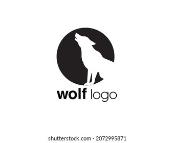 Ilustración del logotipo Wolf Vintage Vector