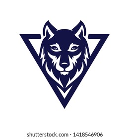 Wolf Vintage Logo Stock Vector