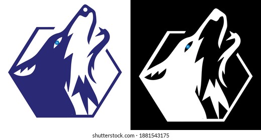 Wolf Vintage Logo Stock Vector
