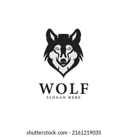 Wolf Vintage Logo Stock Vector