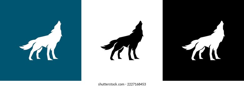 Wolf Vintage Logo Stock Vector