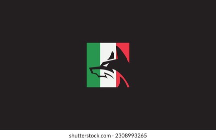 Wolf Vintage Logo Stock Vector