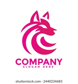 Wolf Vintage Logo Stock Vector