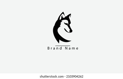 Wolf wild vector logo design