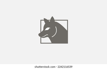 Wolf wild vector logo design