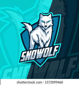 wolf wolves mascot esport logo design