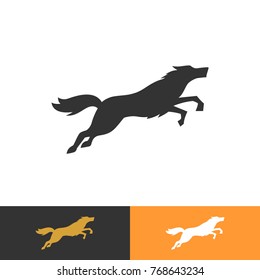 wolf wolves wild animal silhouette modern clean logo vector illustration